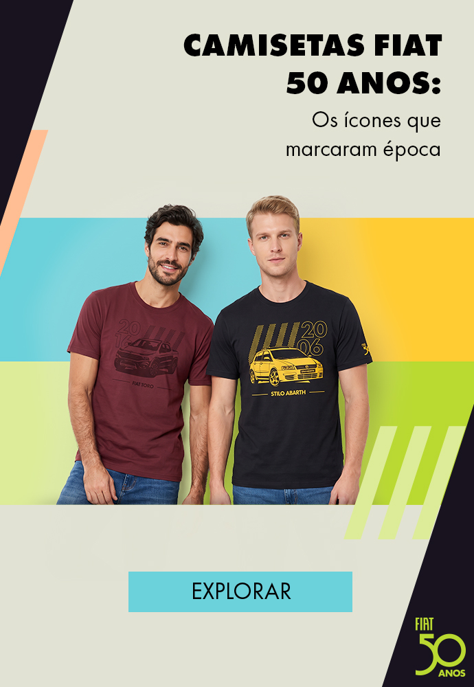Camisetas Fiat 50 Anos